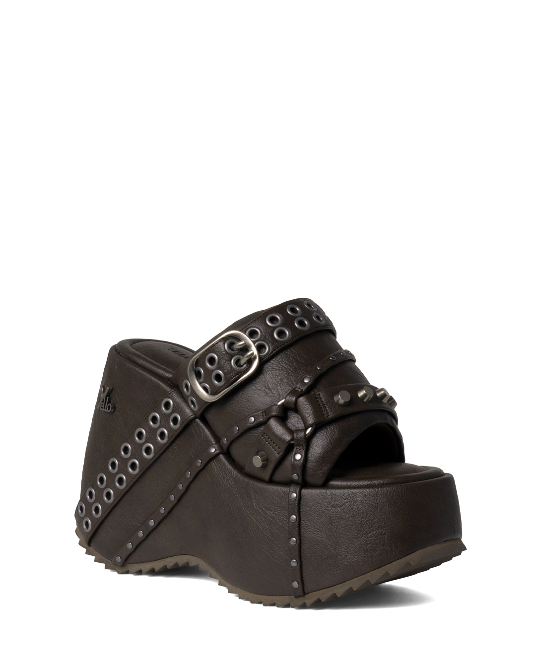 YELLO チャンキー プラットフォーム サンダル デニムカラー YELLO / RUSTY PLATFORM SANDALS
