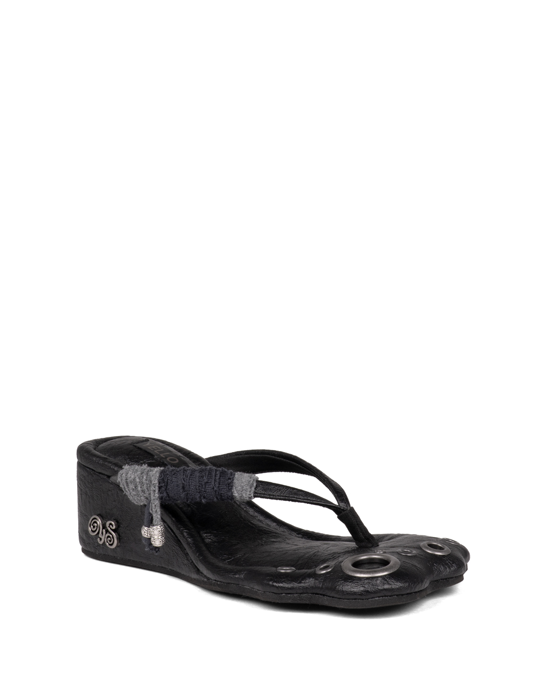 YELLO 【TOKYO BLACK TONGS SANDALS】新品 YELLO / COAL TAR TONGS SANDALS