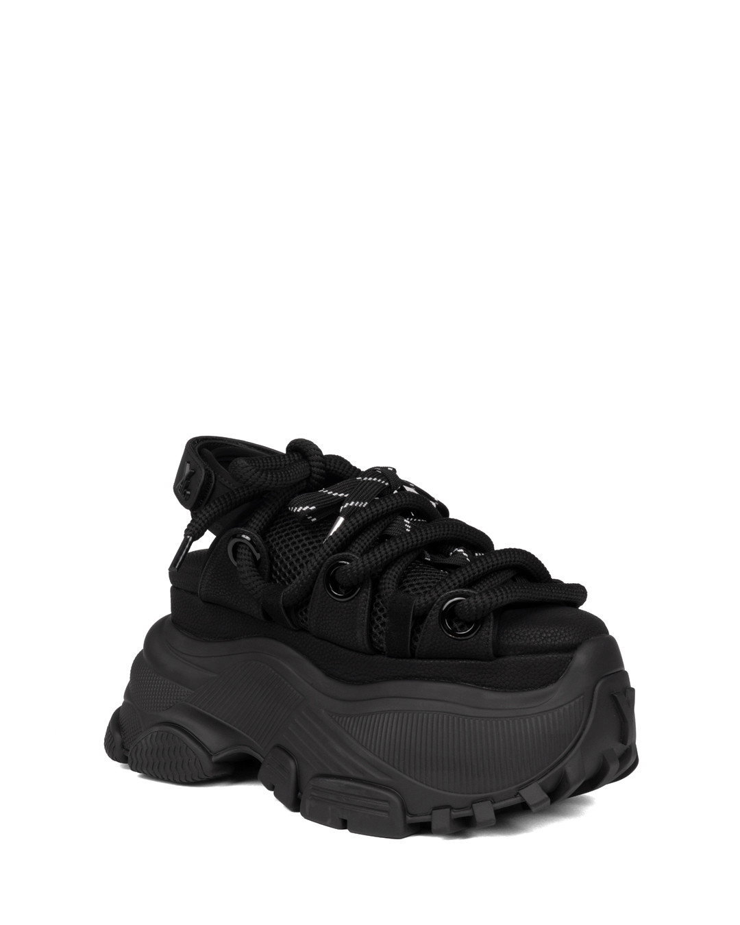 YELLO / BLACK WHALE PLATFORM SANDALS