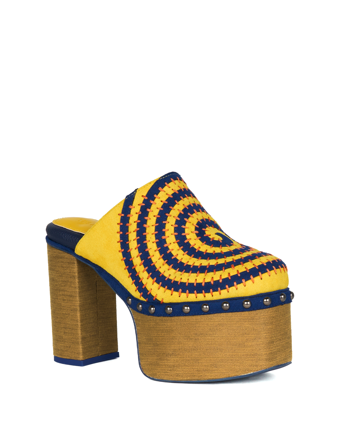 YELLO / SOLAR CHUNKY HEEL MULES