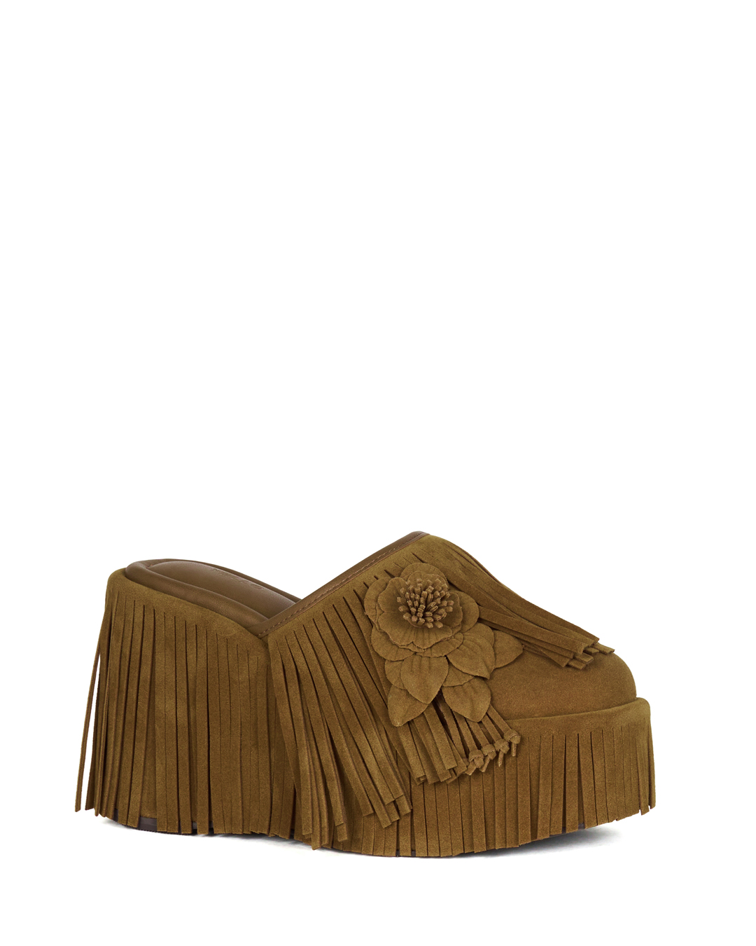 YELLO / ROOT FRINGED PLATFORM MULES