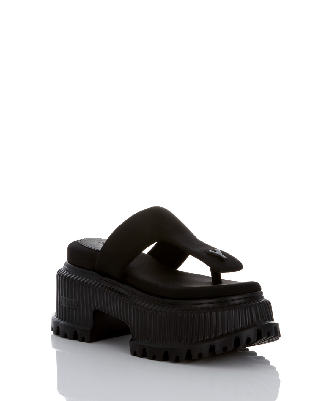 YELLO / TOKYO BLACK PLATFORM TONGS SANDALS YELLO / TOKYO BLACK PLATFORM TONGS SANDALS