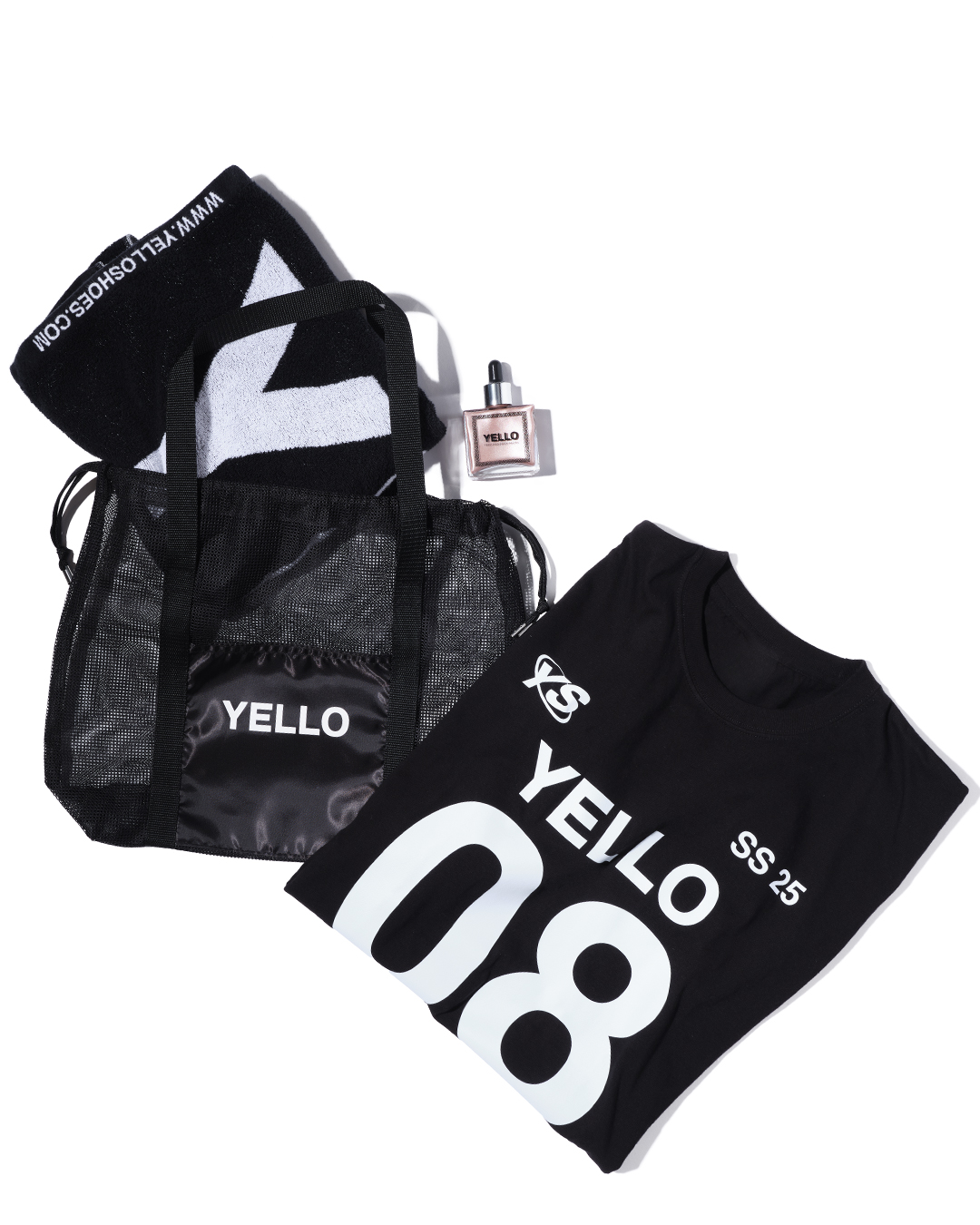 超歓迎された YELLO / YELLO SUMMER SET BLACK 水着・ラッシュガード