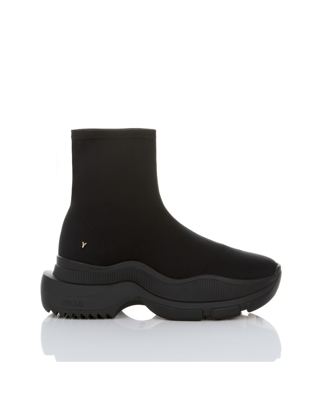 国産品 SINGLE BLACK TOKYO / YELLO SNEAKER BOOTS SHORT 靴