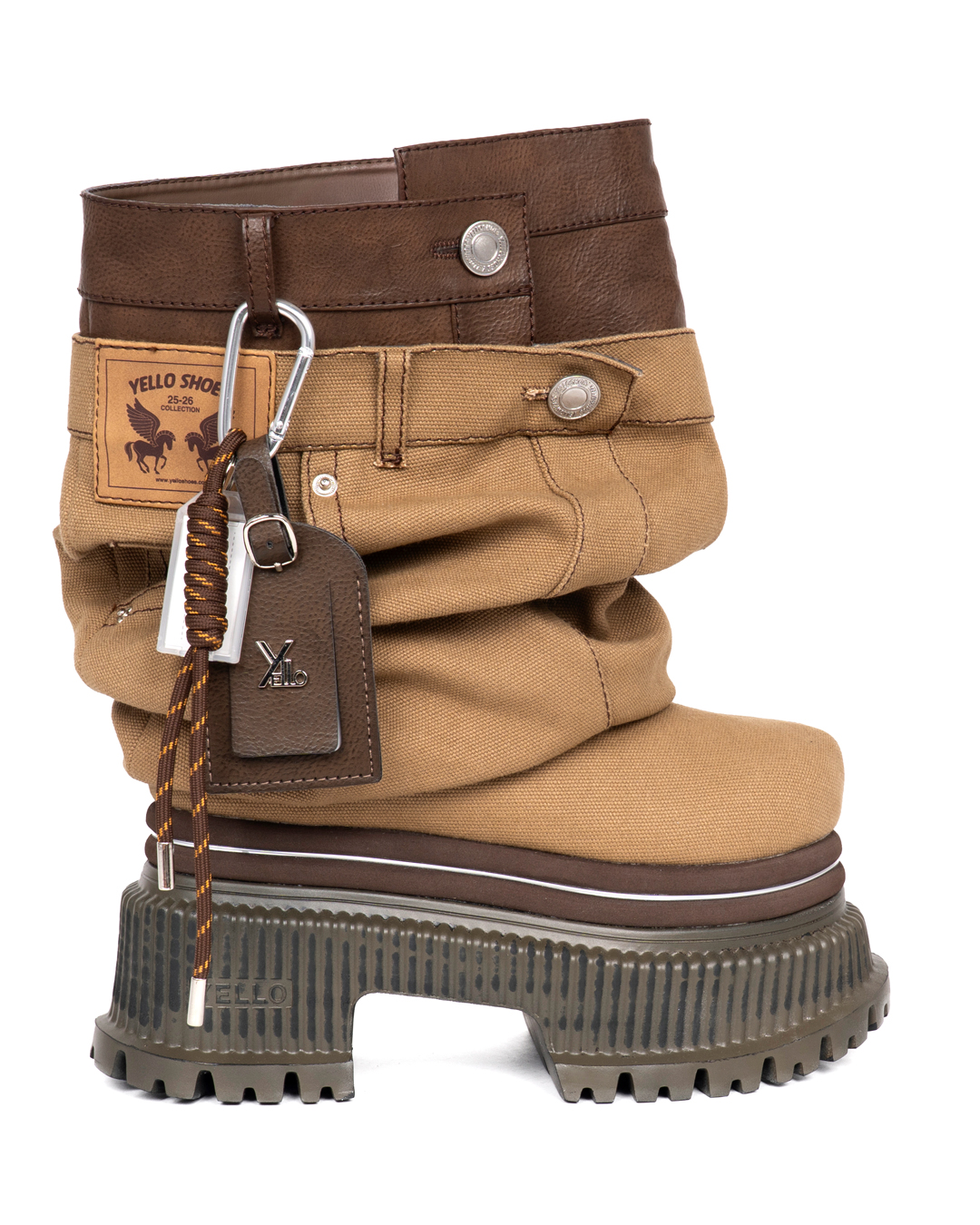 YELLO / SOIL PLATFORM SHORT BOOTS