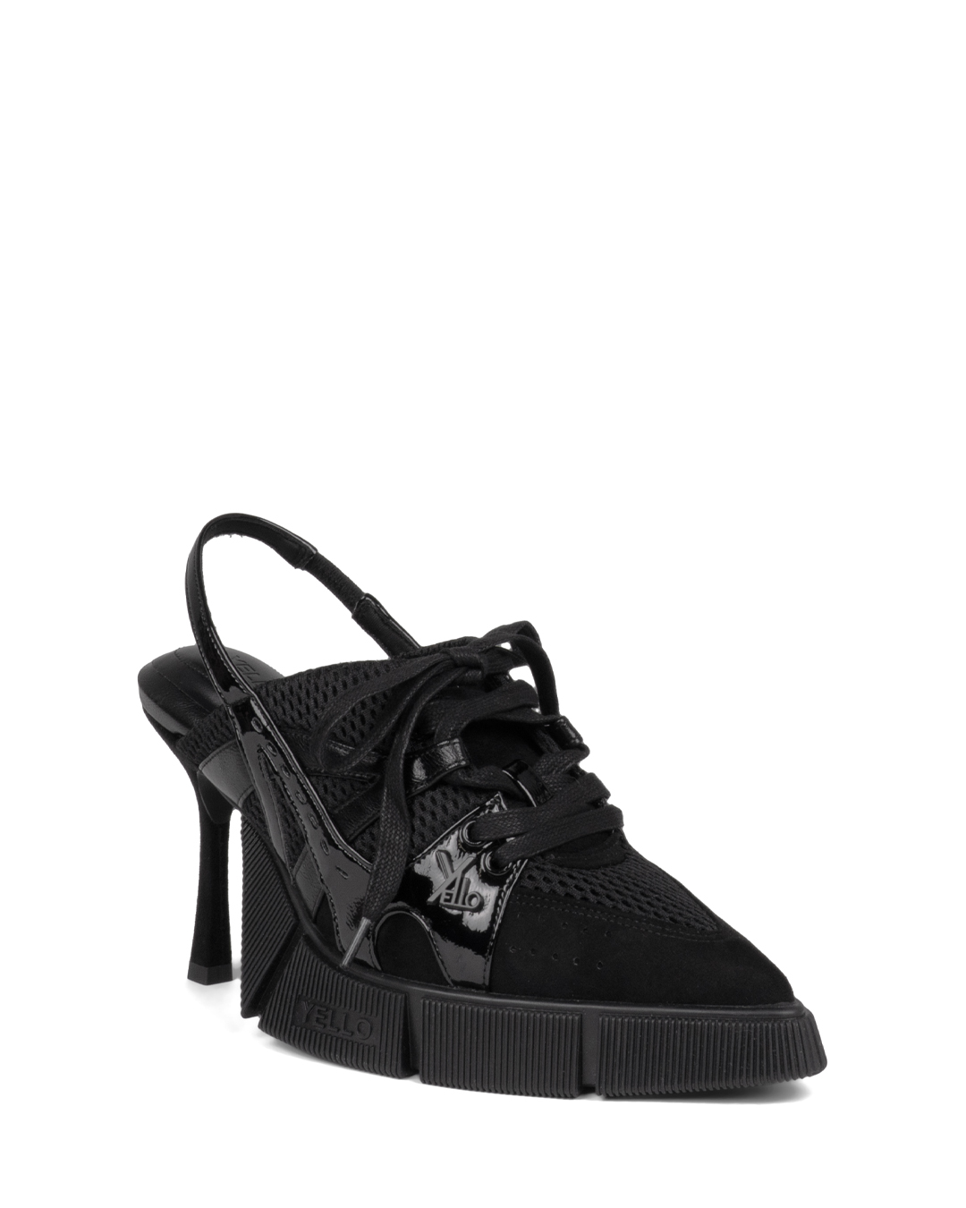 YELLO / JET BLACK SNEAKER MULES