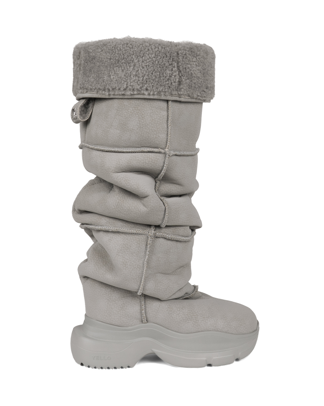YELLO IO MESH BOOTS シルバー YELLO / MOON DUST LONG BOOTS